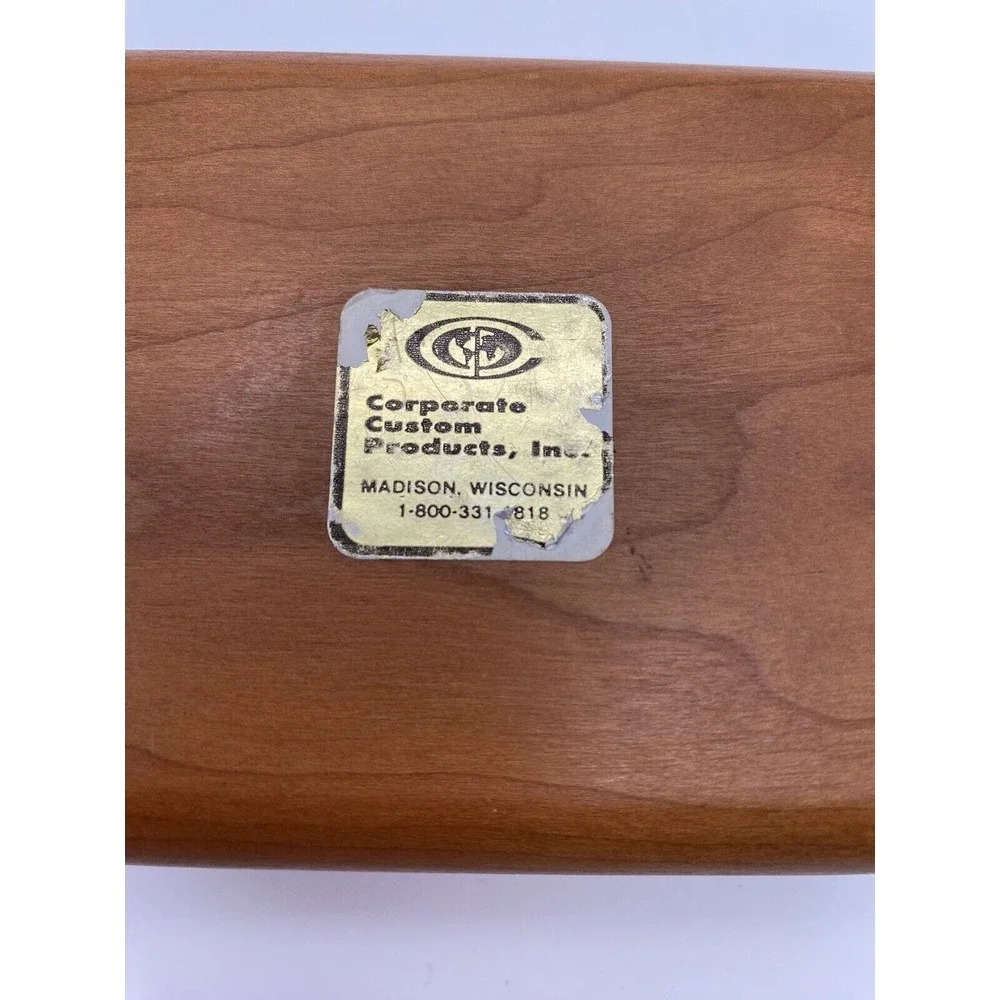 Vintage Corporate Custom‎ Product Zebra Wooden Musical Jewelry Box Works
